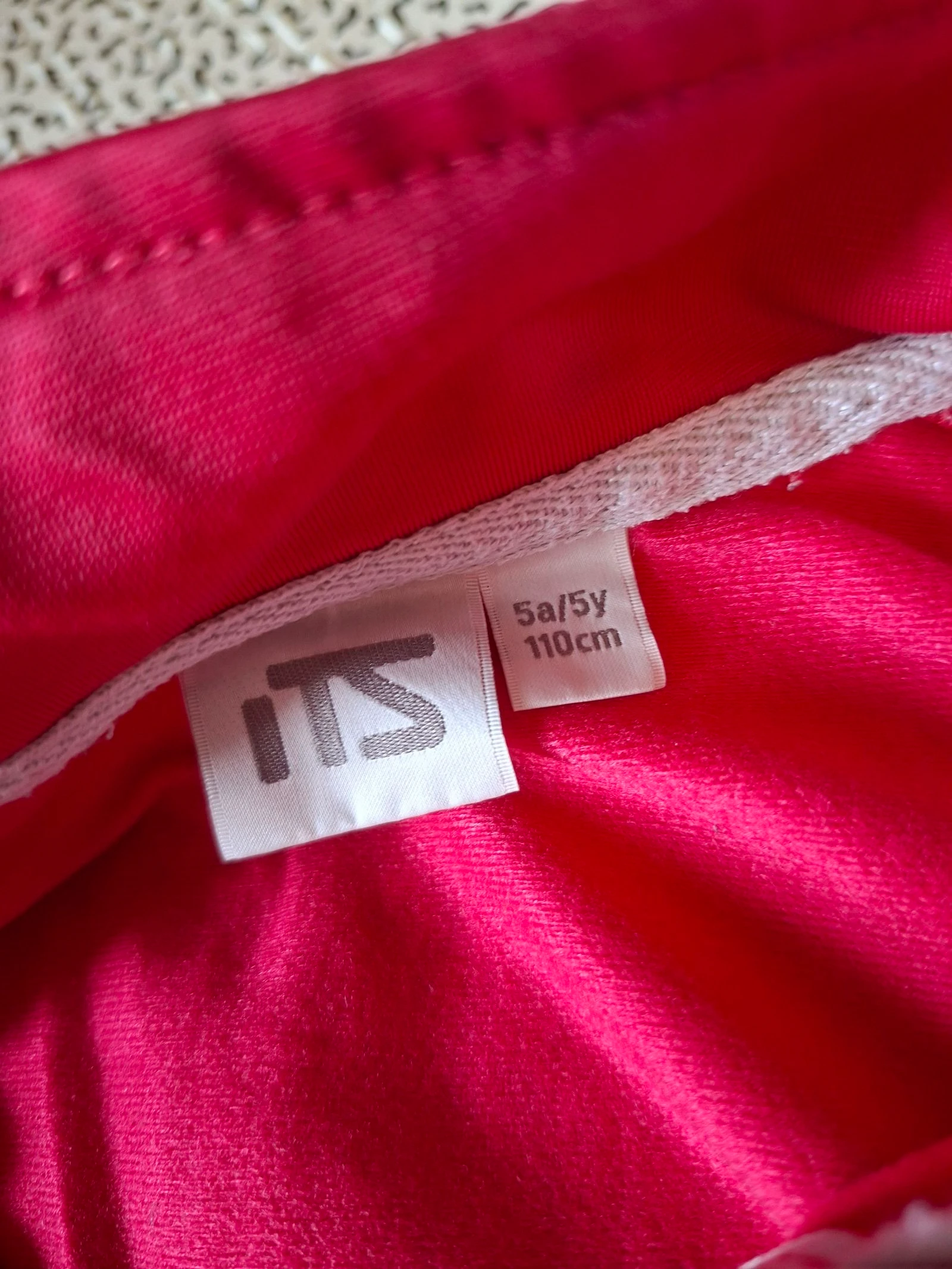 ITS sportjas meisje 5 jaar 110 cm roze fuchsia lichtgewicht polyester met rits – photo 4
